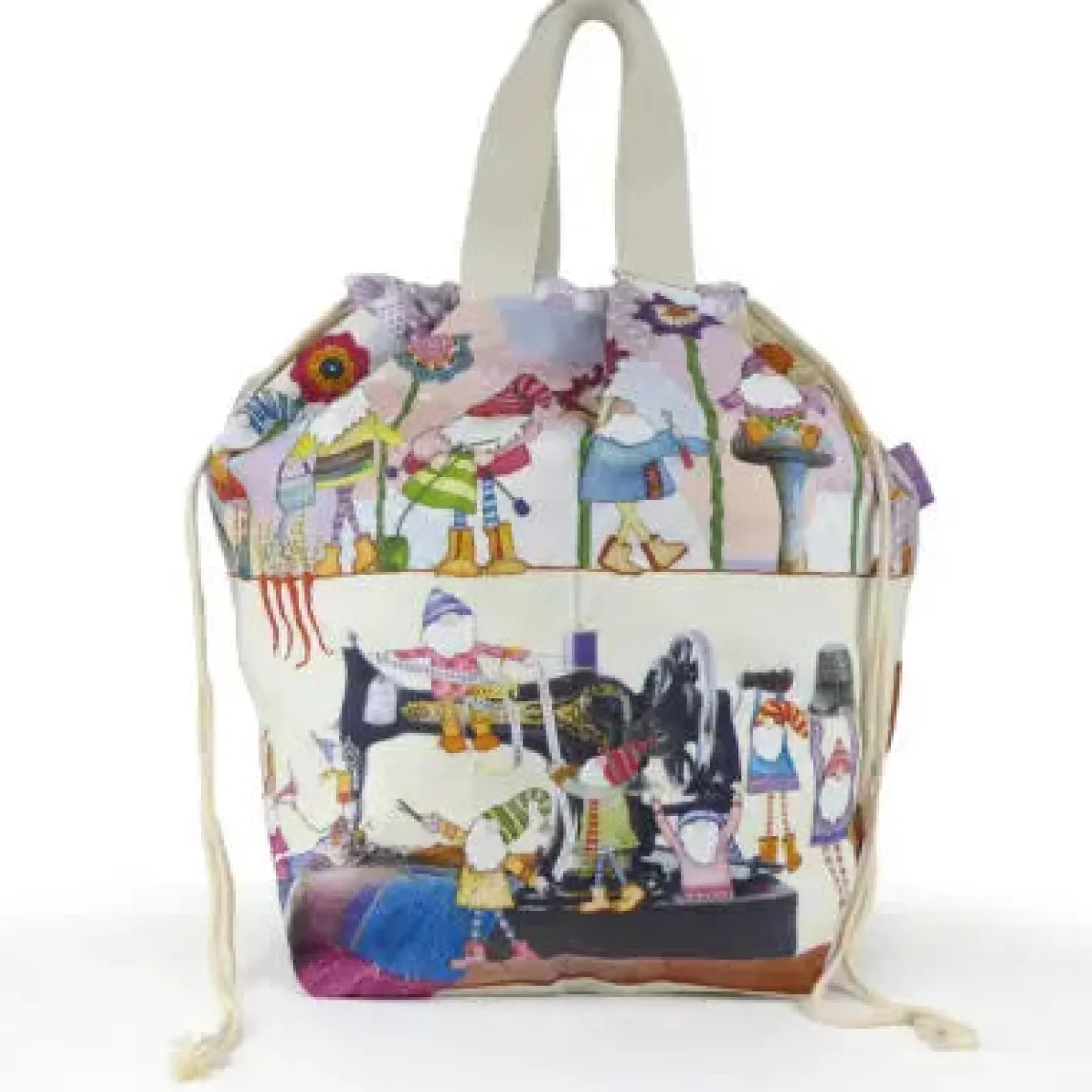 Emma Ball Crafting Gnomes Large Bucket Bag