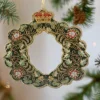 Tinker Tailor Crystal Christmas Wreath Decoration by London