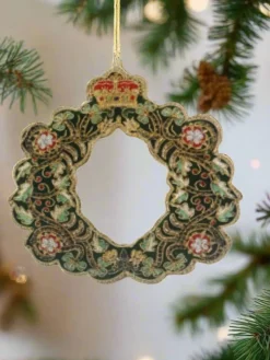 Tinker Tailor Crystal Christmas Wreath Decoration by London
