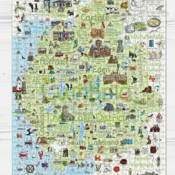 GB Jigsaws Ltd Cumbria & the Lake District Map 1000 Piece Jigsaw Puzzle