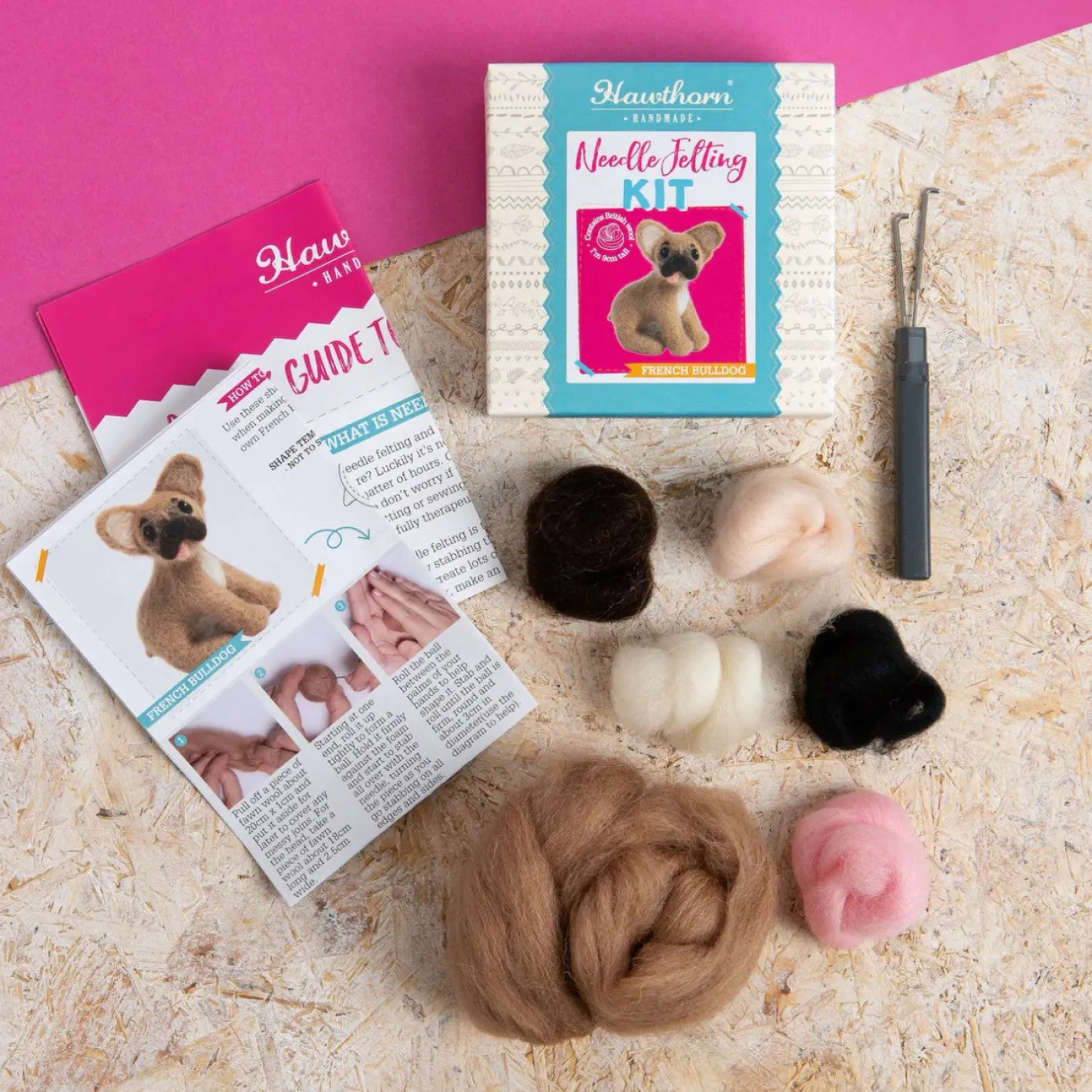 Hawthorn Handmade Dachshund Mini Felting Kit