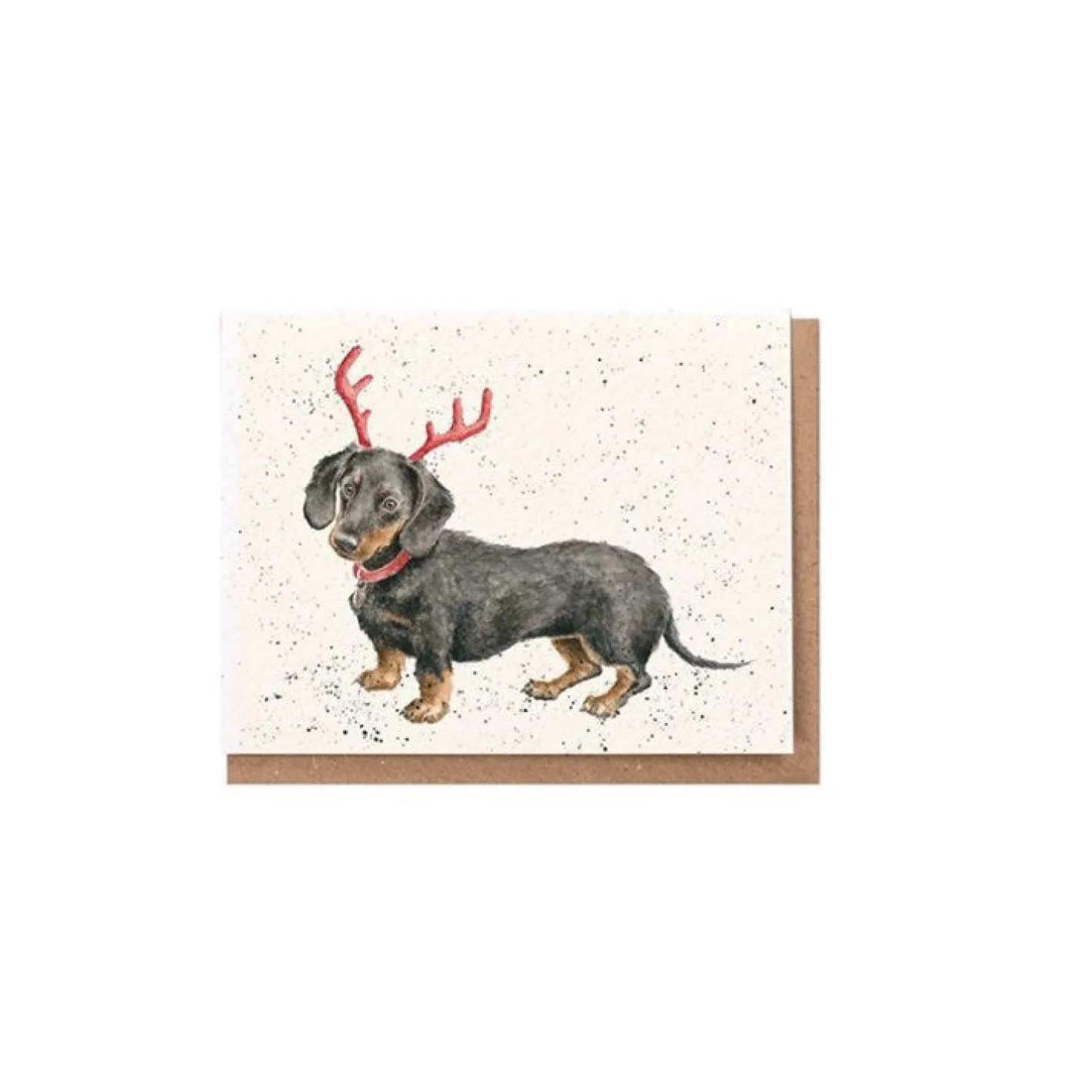Wrendale Designs Dachshund Through the Snow Enclosure Card