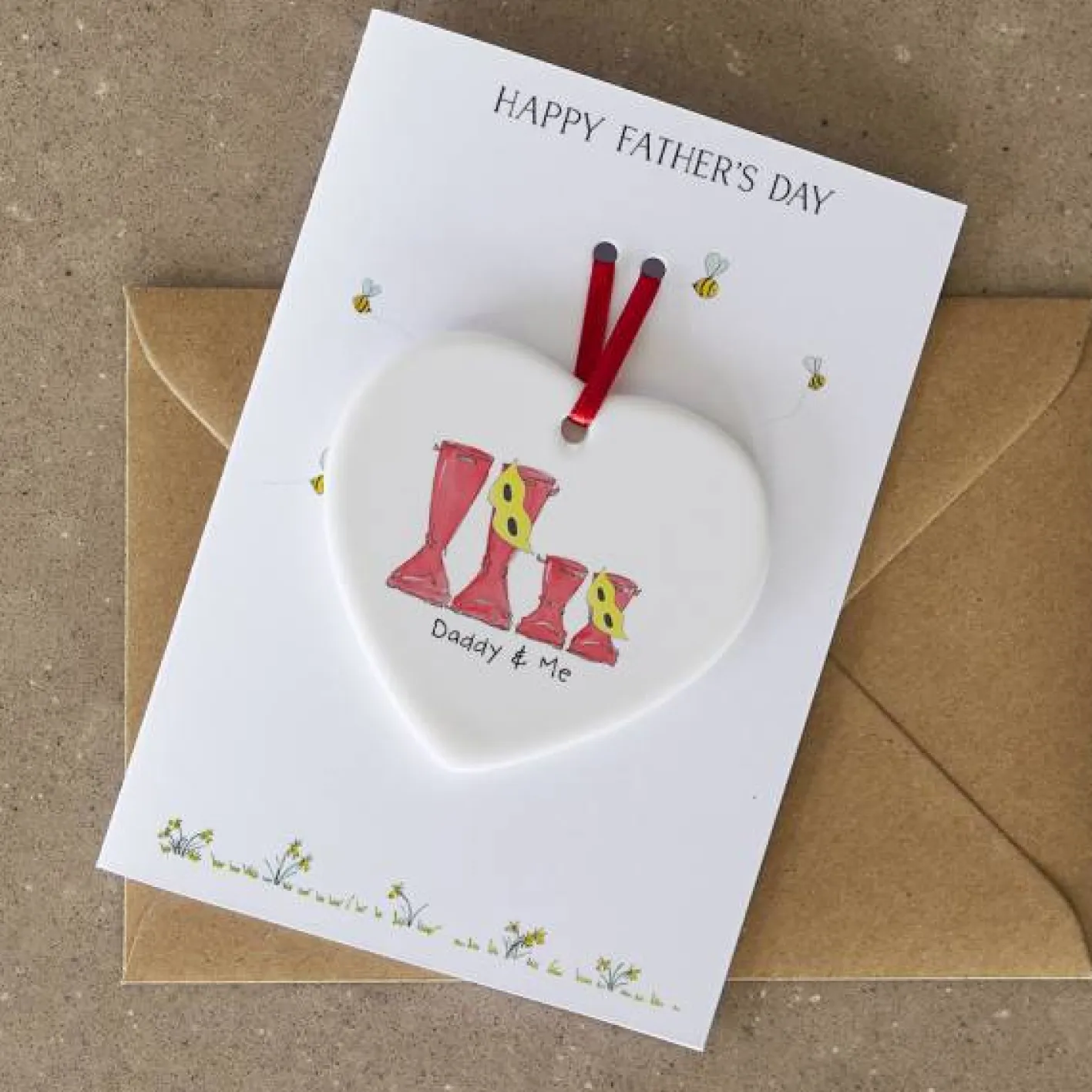 This Is Nessie Daddy & Me Superhero Keepsake Father's Day Card