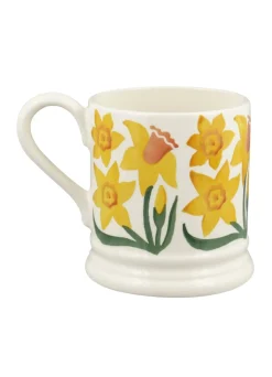 Emma Bridgewater Daffodil Hand-Stamped 1/2 Pint Mug