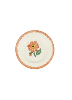 Emma Bridgewater Dahlia Hand-Stamped  6 1/2 inch Plate