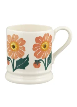 Emma Bridgewater Dahlia Hand-Stamped 1/2 Pint Mug