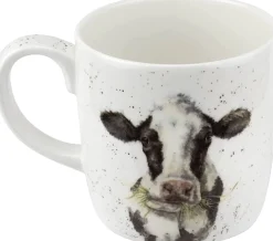 Wrendale Designs 'Daisy Chain' Cow Bone China Mug (14oz)