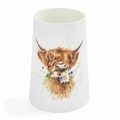 Wrendale Designs 'Daisy Coo' Cow Bone China Vase
