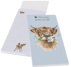 Wrendale Designs 'Daisy Coo' Highland Cow Shopping List Pad