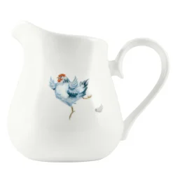 Jane Abbott Designs Dancing Hen Bone China Fat Jug - Large
