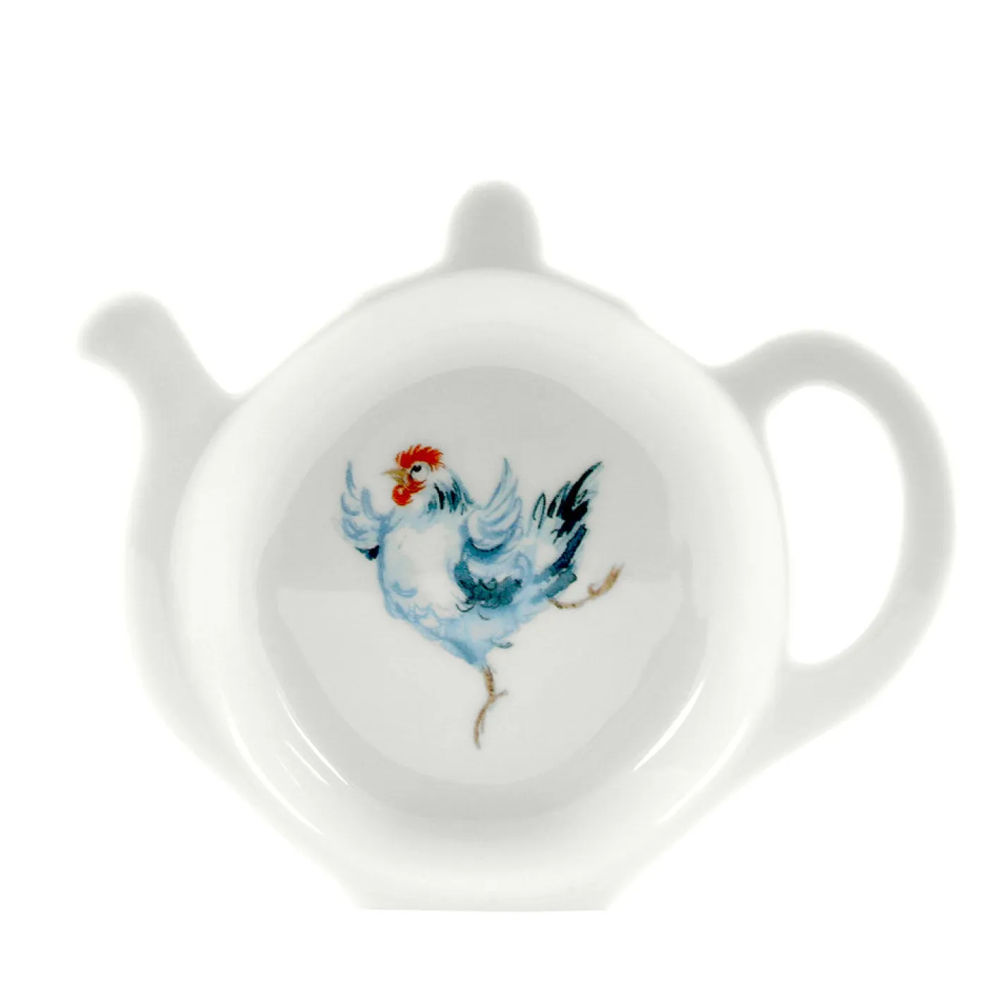 Jane Abbott Designs Dancing Hen Bone China Tea Bag Tidy