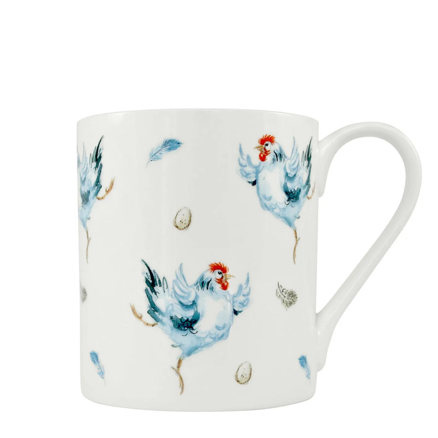 Jane Abbott Designs Dancing Hen Wrap Bone China Mug