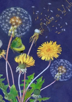 Madame Treacle Dandelion Greetings Card