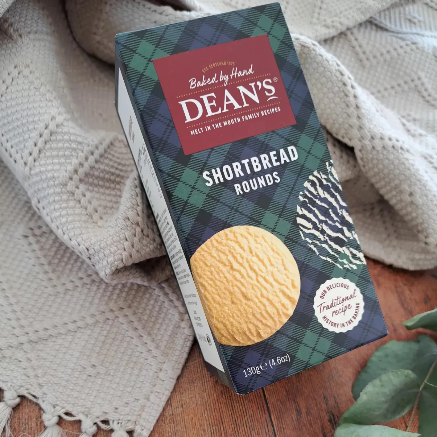 Dean's of Huntley Shortbread Dean's Traditional Shortbread Rounds 130g