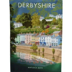 Town Towels Derbyshire - Matlock Bath Tea Towel