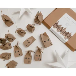 Seasonal DIY Advent Calendar Houses Kit