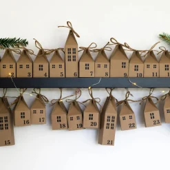 Seasonal DIY Advent Calendar Houses Kit