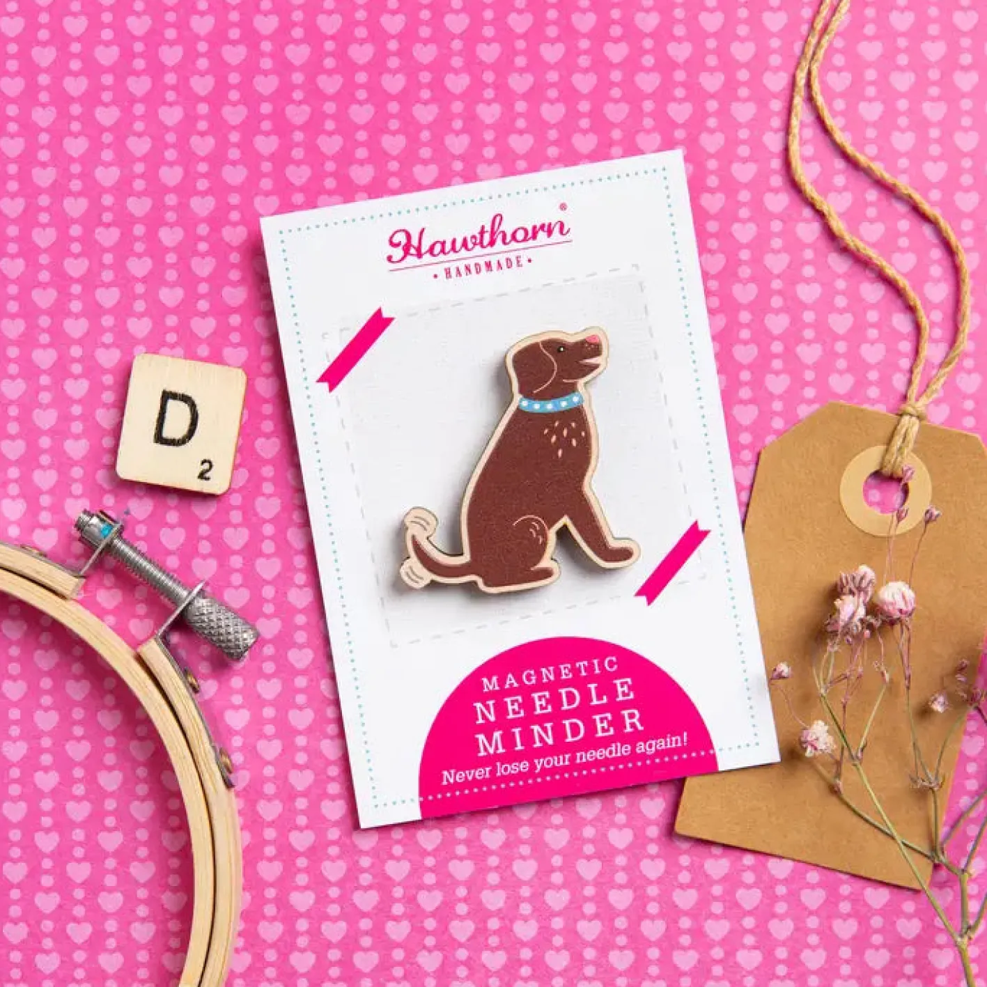 Hawthorn Handmade Dog Magnetic Needle Holder