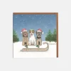 Lottie Murphy Dogs & Sleigh Christmas Card