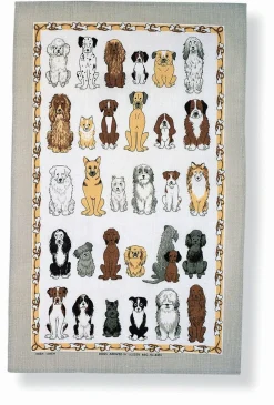 Ulster Weavers Dogs Arrived Cotton Tea Towel