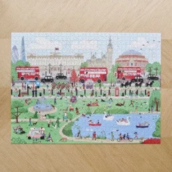 Sweet William Dog Walkers of London Jigsaw Puzzle