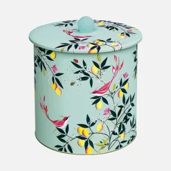 Sara Miller London Duck Egg Orchard Biscuit Barrel