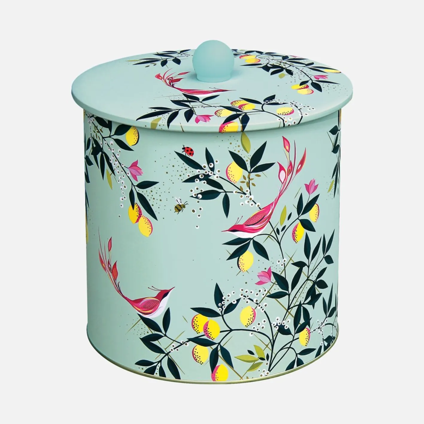 Sara Miller London Duck Egg Orchard Biscuit Barrel