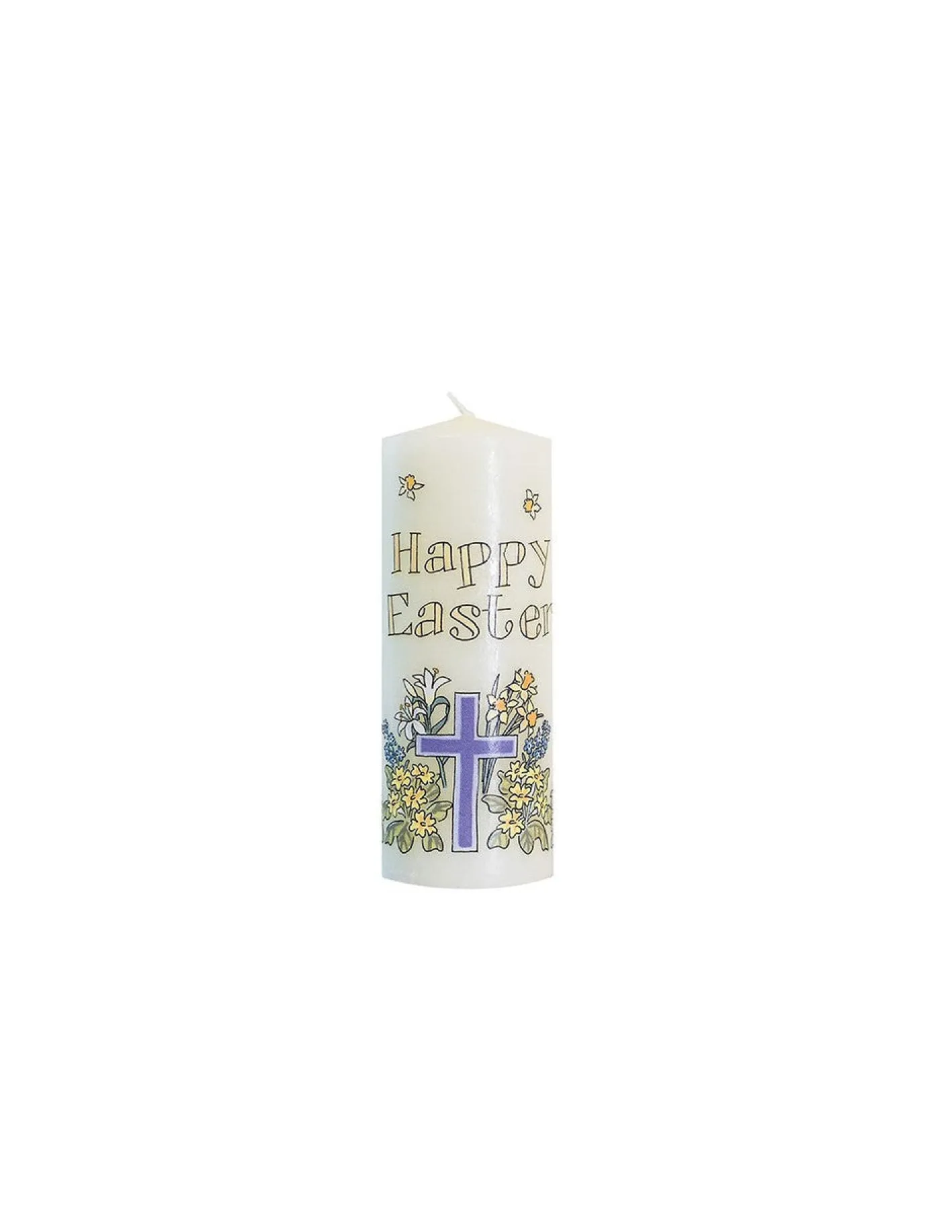 Alison Gardiner Easter Cross Mini Pillar Candle