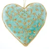 Tinker Tailor Eau de Nil Silver Swirls Heart Decoration by London