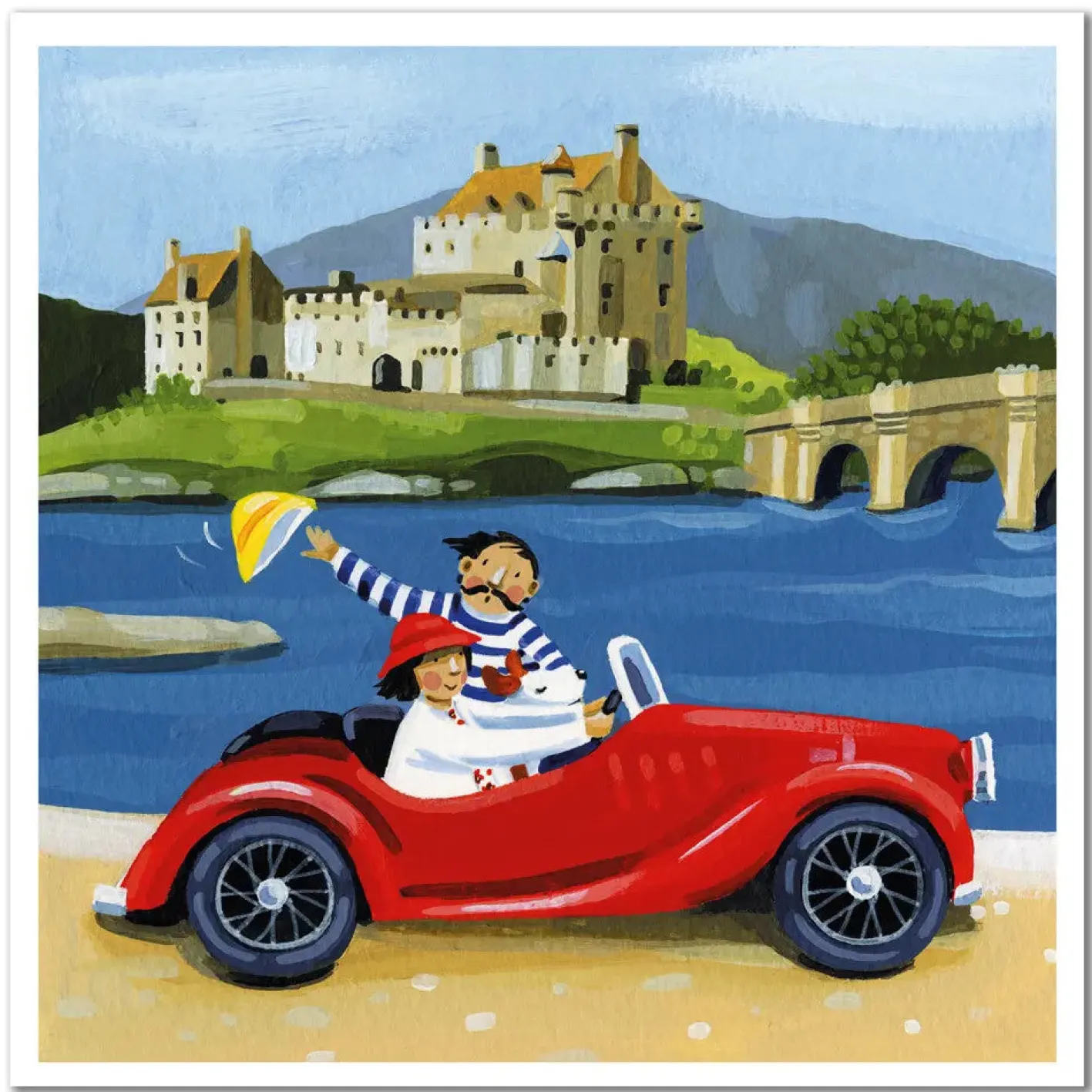 Emma Ball Eilean Donan Greetings Card