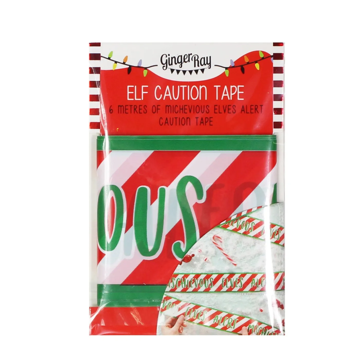 Ginger Ray Elf Caution Tape