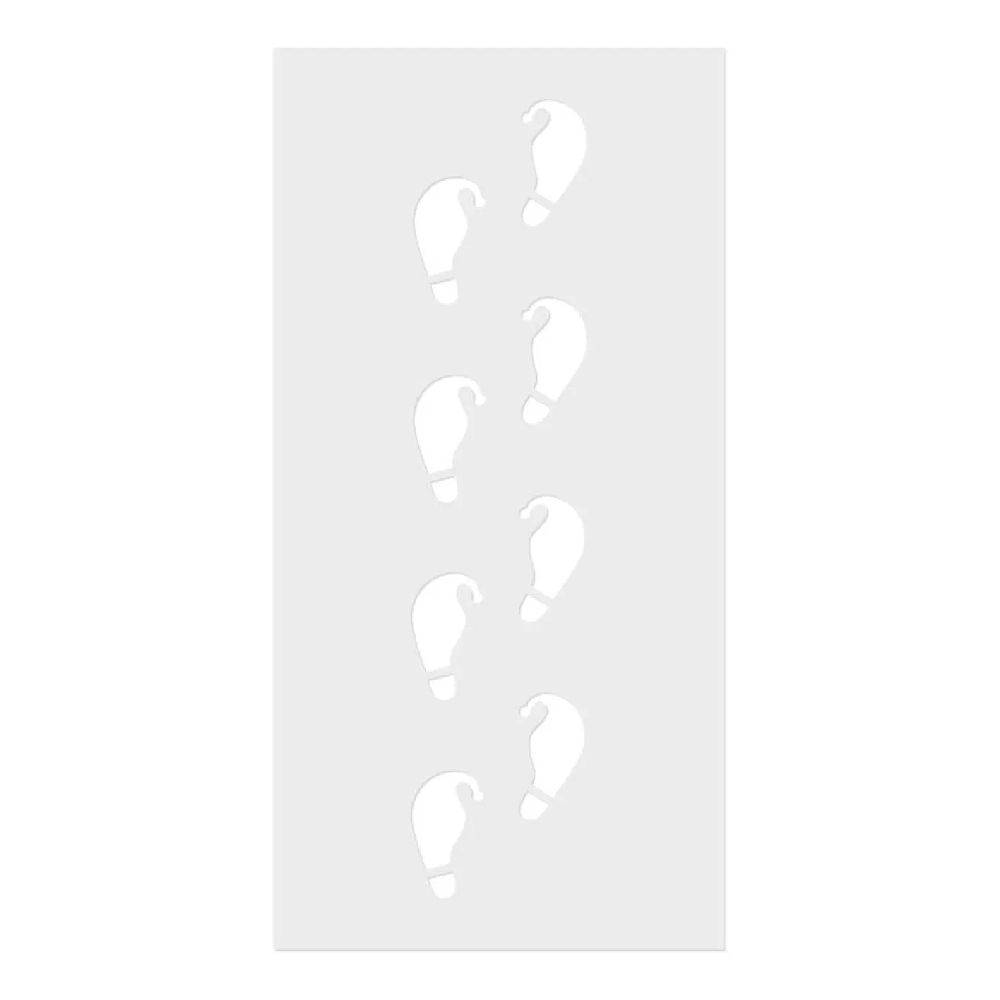 Ginger Ray Elf Shaped Christmas Footprint Stencil