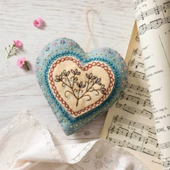 Corinne Lapierre Embroidered Heart Felt Craft Mini Kit