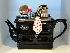 Ceramic Inspirations English Breakfast Large Aga Teapot - Black