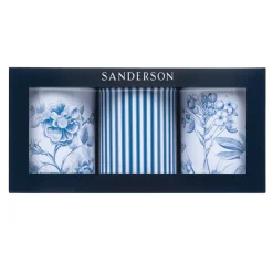 Sanderson Etchings & Roses Set of 3 Round Caddies