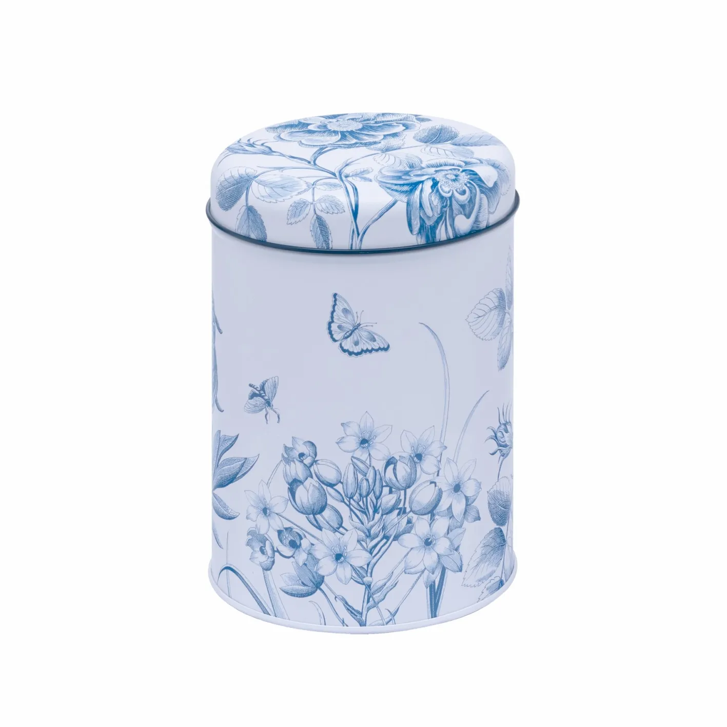Sanderson Etchings & Roses Set of 3 Round Caddies