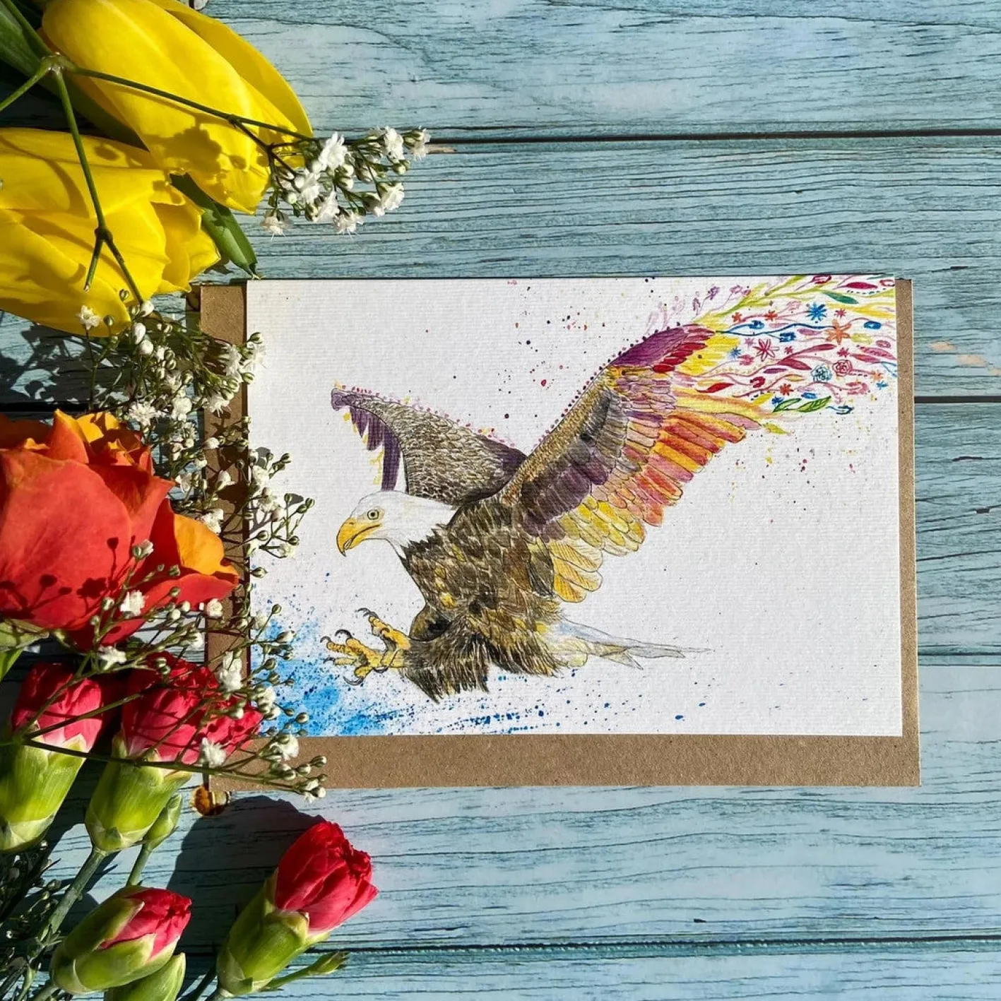 Jen Winnett Evie the Eagle Eco-Card