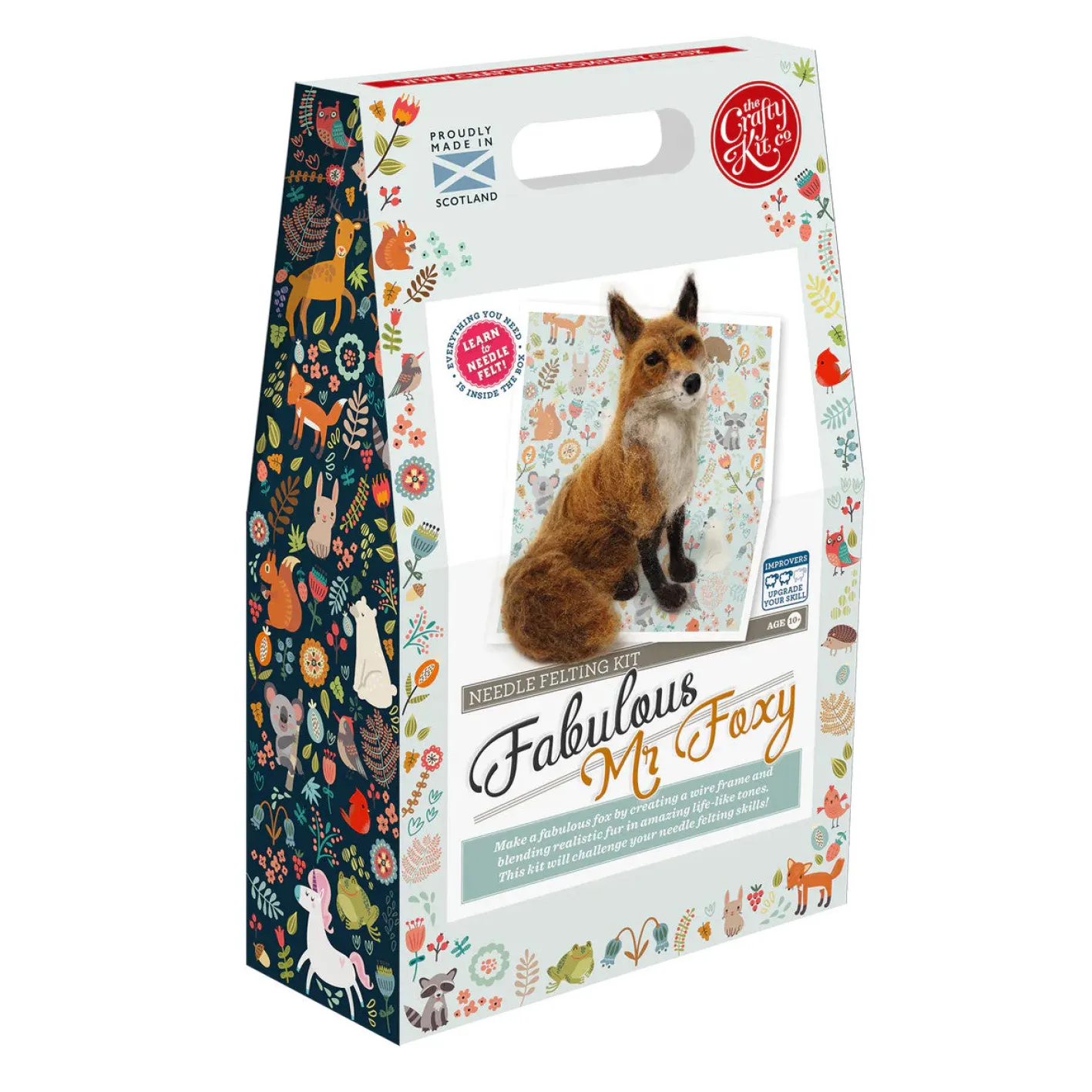 The Crafty Kit Co. Fabulous Mr Foxy Needle Felting Kit