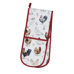 Ulster Weavers Farm Birds Double Oven Glove