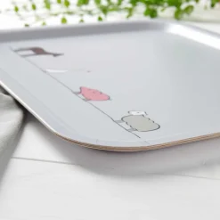 Jin Designs Farm Collection Birch Wood Tray