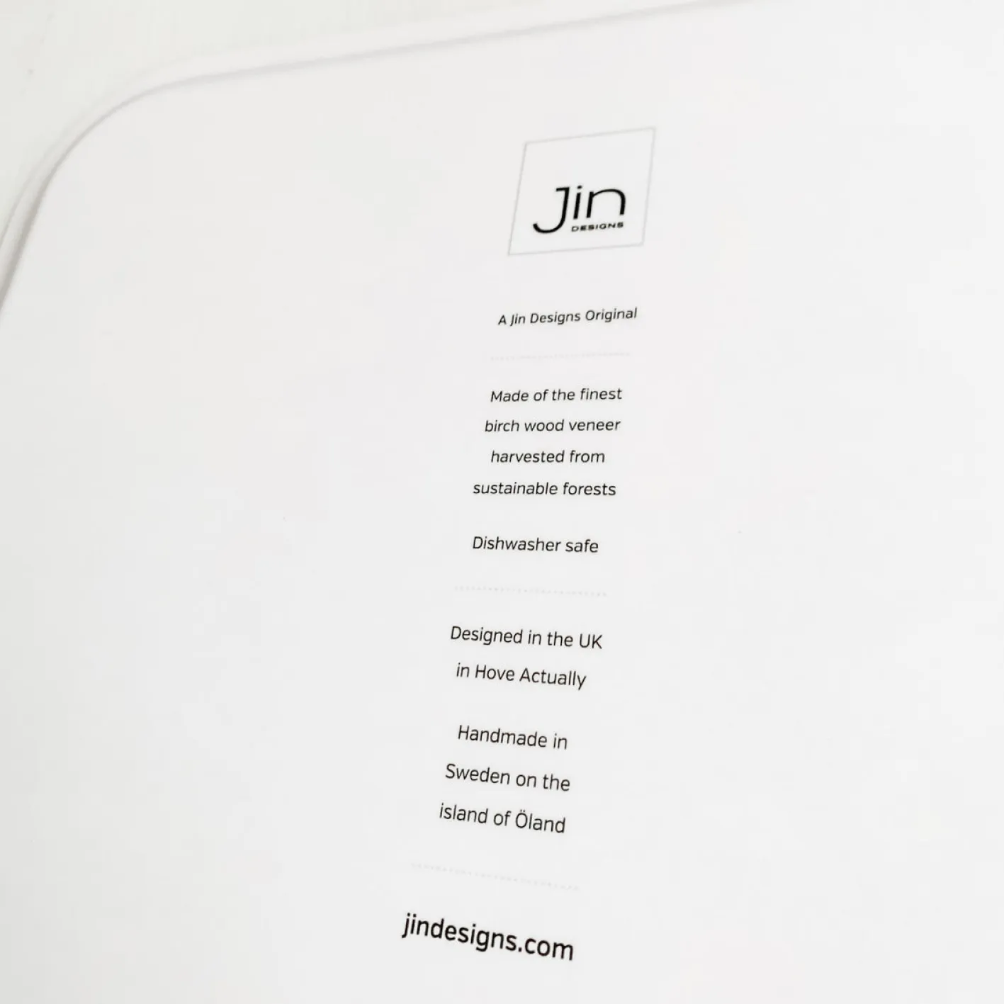 Jin Designs Farm Collection Birch Wood Tray
