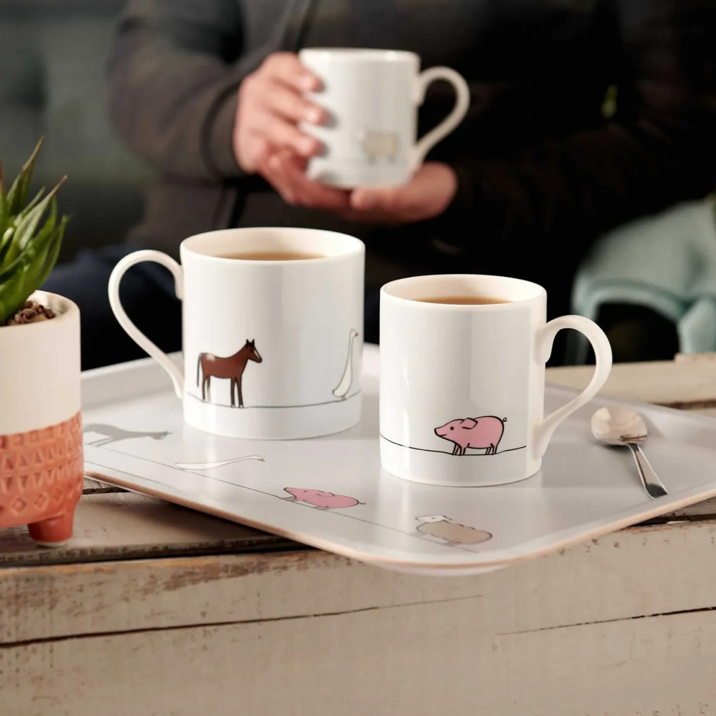 Jin Designs Farm Collection Large Mug