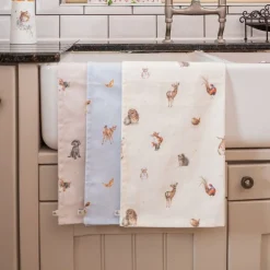 Wrendale Designs 'Farmyard Friends' Farmyard Animal Tea Towel