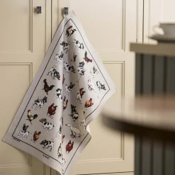 Samuel Lamont Farmyard Frolics Linen/Cotton Tea Towel