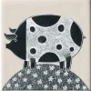 Moorland Pottery Fat Pig Coaster by