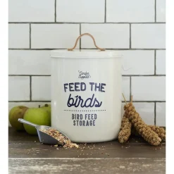 Burgon & Ball 'Feed the Birds' Bird Feed Tin in Stone