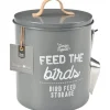 Burgon & Ball 'Feed the Birds' Bird Feed Tin in Charcoal