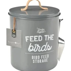 Burgon & Ball 'Feed the Birds' Bird Feed Tin in Charcoal