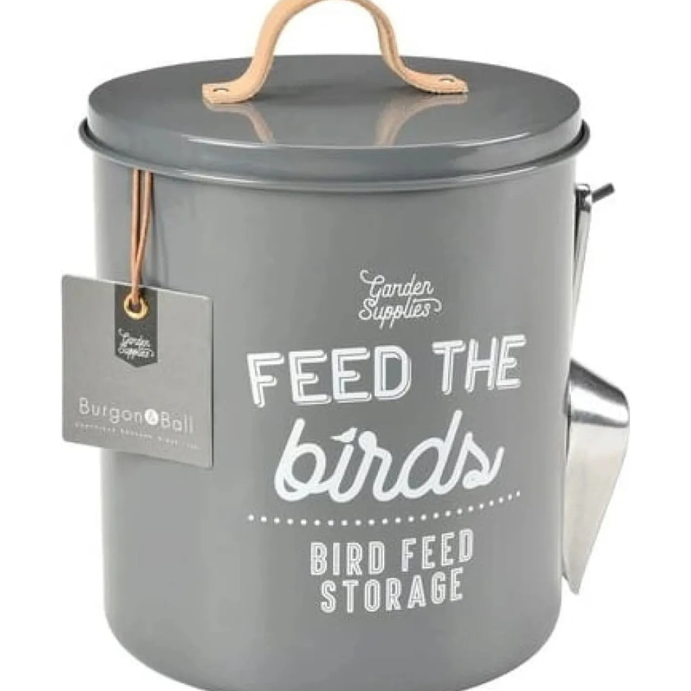 Burgon & Ball 'Feed the Birds' Bird Feed Tin in Charcoal