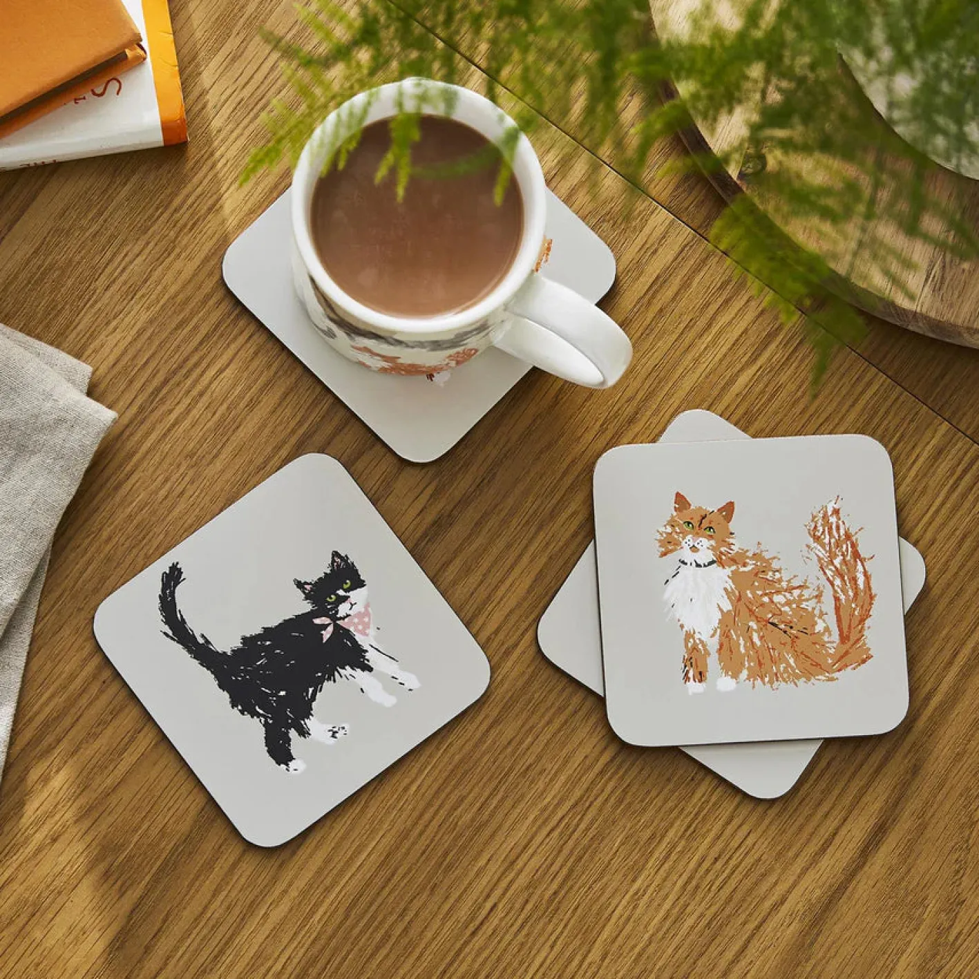 Ulster Weavers Feline Friends Coasters - Set of 4
